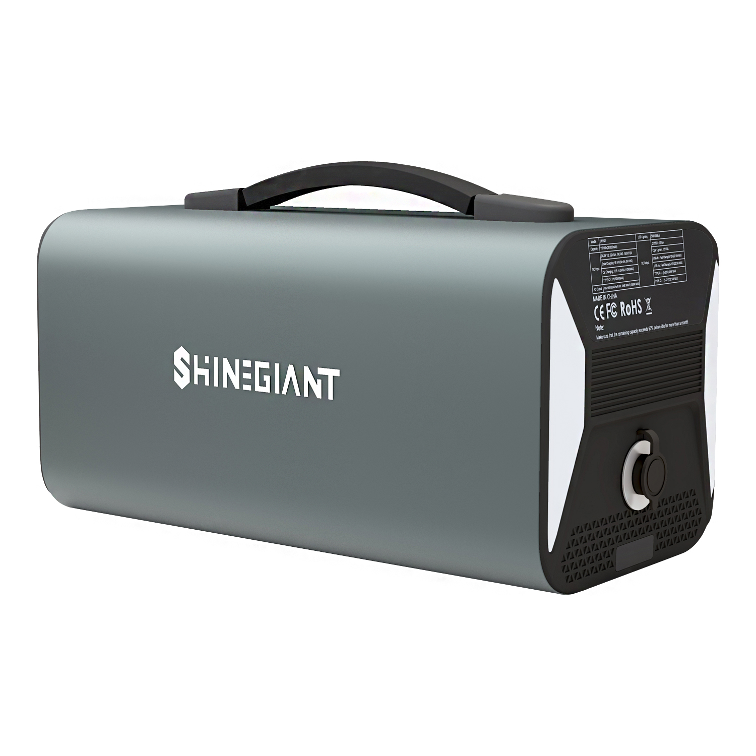 Shinegiant I Con alto rendimiento I 1000W 1000Wh Estación de energía portátil para acampar