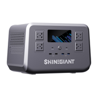 Shinegiant SG500P I Carga inalámbrica I Estación de energía portátil con batería LiFePO4 de 500W y 500Wh