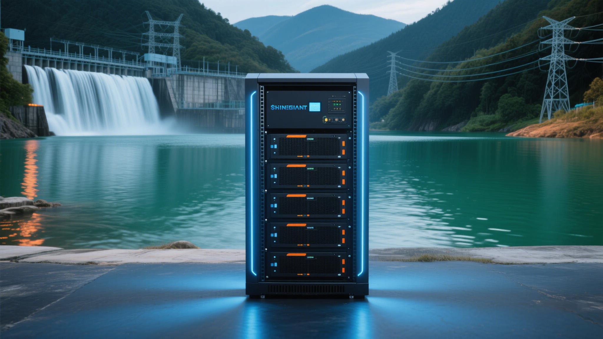 gabinete de batería montada en rack